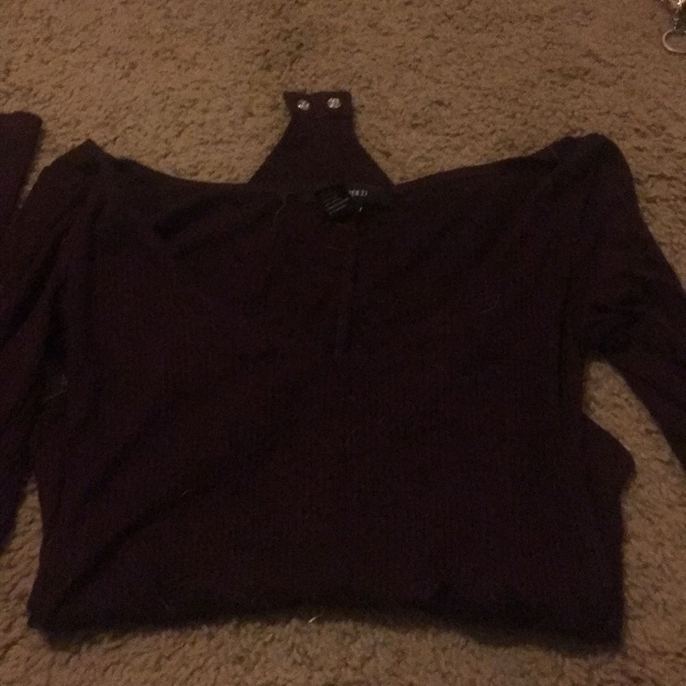 Forever 21 bodysuit burgundy